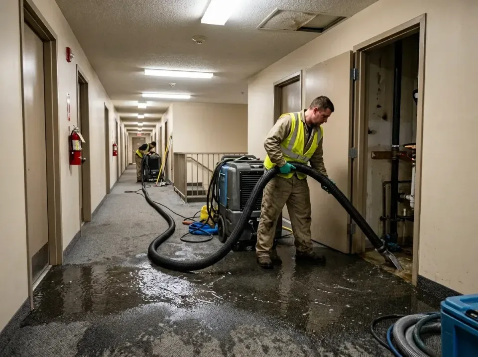 multi-unit-apartment-hallway-f-005 — frequently asked questions, Emergency Burst Pipe Water Extraction & Removal in Houghton…